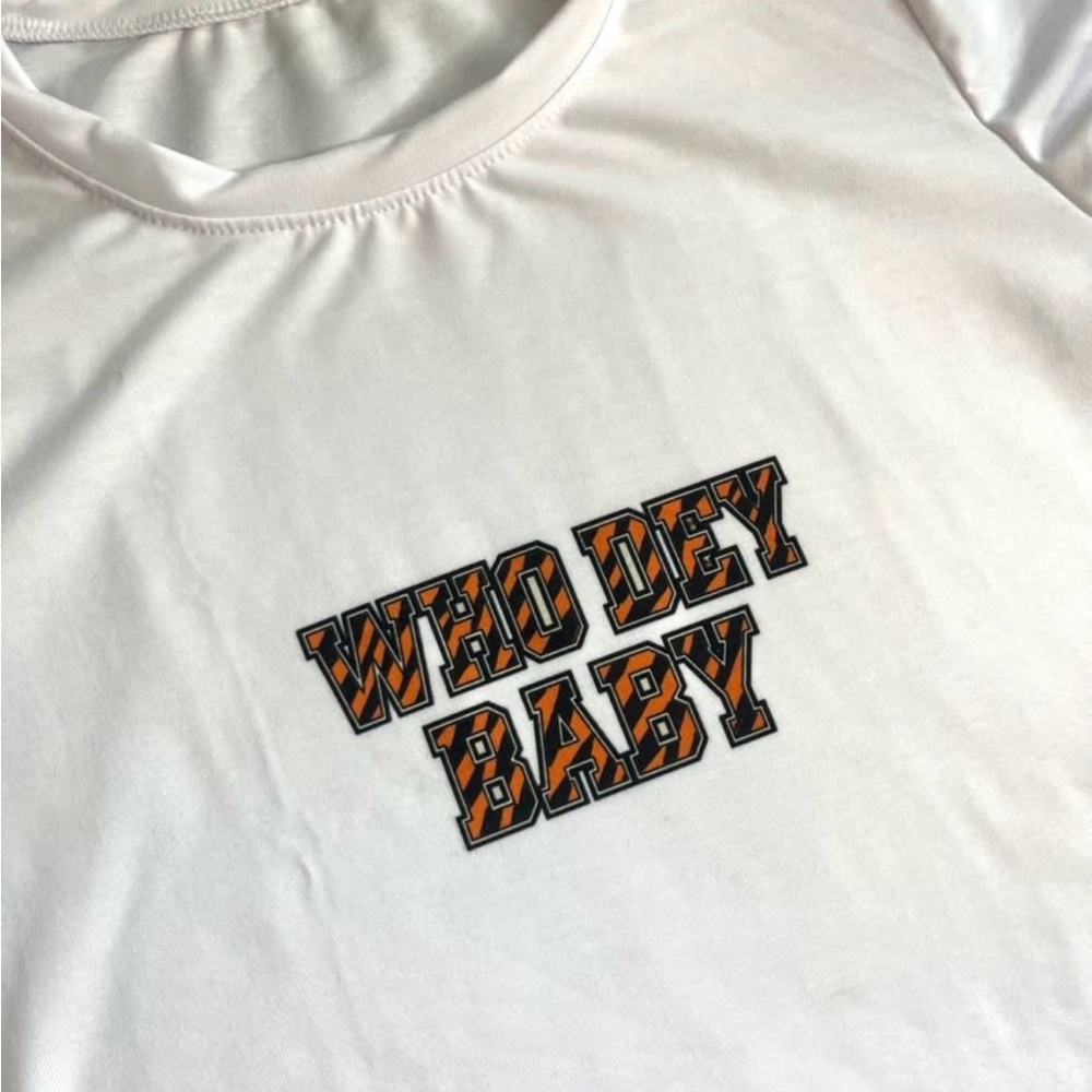 White Cincinnati Bengals NFL Women’s Crop Top